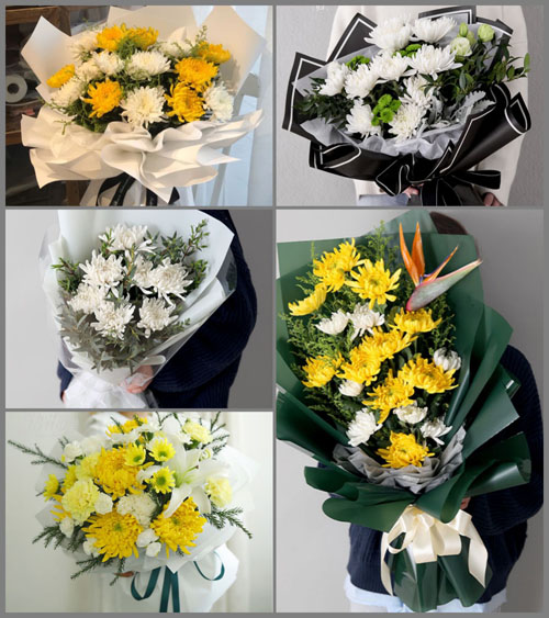 安徽蚌埠市怀远县褚集镇宫油坊村白事花束代送